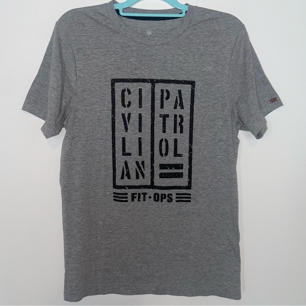 Civilian Patrol Fit Ops Rhone Element Graphic T-Shirt Med Pima Cotton